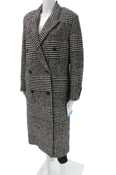 Stockholm Atelier & Other Stories Womens Houndstooth Coat Multi-Color Size XS