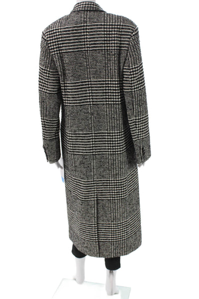 Stockholm Atelier & Other Stories Womens Houndstooth Coat Multi-Color Size XS
