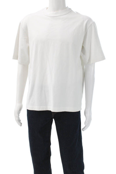 COS Mens Basic White Cotton Crew Neck Short Sleeve T-Shirt Size M