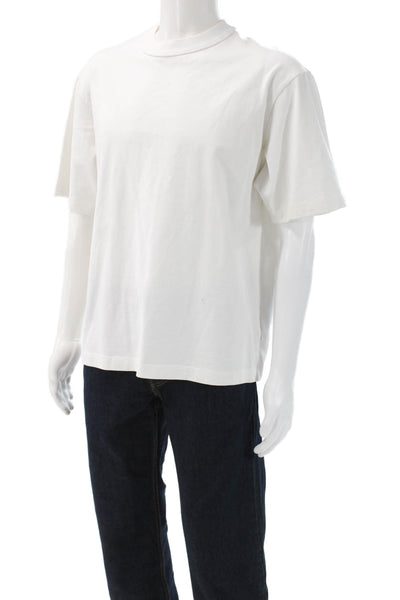 COS Mens Basic White Cotton Crew Neck Short Sleeve T-Shirt Size M