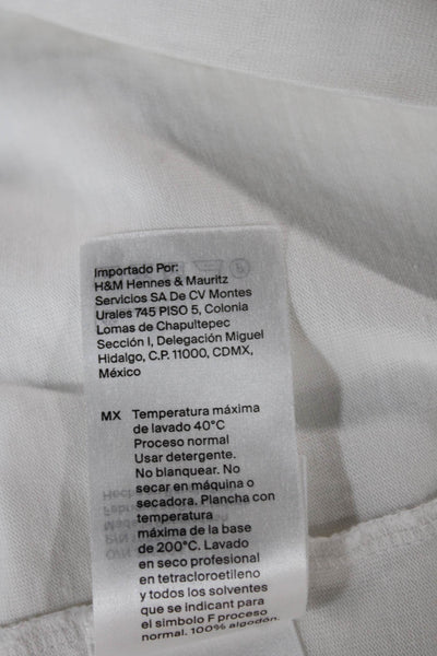 COS Mens Basic White Cotton Crew Neck Short Sleeve T-Shirt Size M