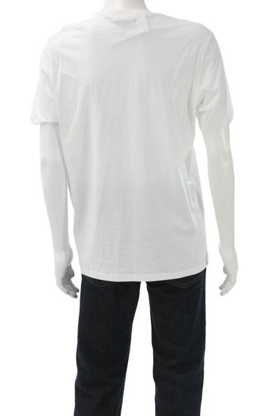 COS Mens Basic White Cotton Crew Neck Short Sleeve T-Shirt Size XL