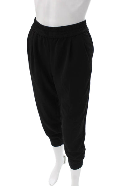 Joie Unisex Adults Black Jogger Pants Polyester Pull On Size M