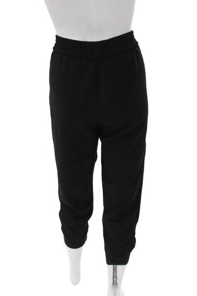 Joie Unisex Adults Black Jogger Pants Polyester Pull On Size M