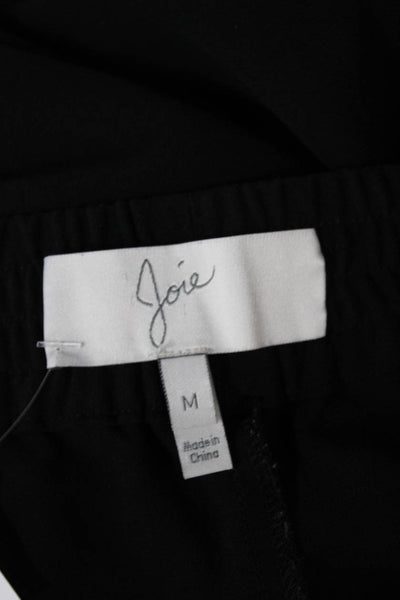Joie Unisex Adults Black Jogger Pants Polyester Pull On Size M