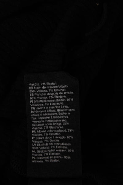 Los Angeles Atelier + Other Stories Women Cropped Black T-Shirt Size M