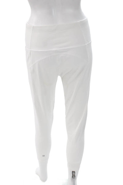 Sweaty Betty Women Cropped White Leggings Sports Size 12