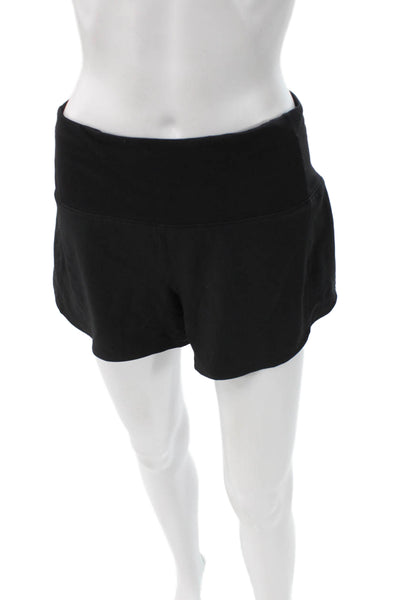 Lululemon Women Hot Pants Black Polyester Pull On Sports Size 6