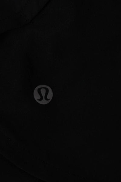 Lululemon Women Hot Pants Black Polyester Pull On Sports Size 6