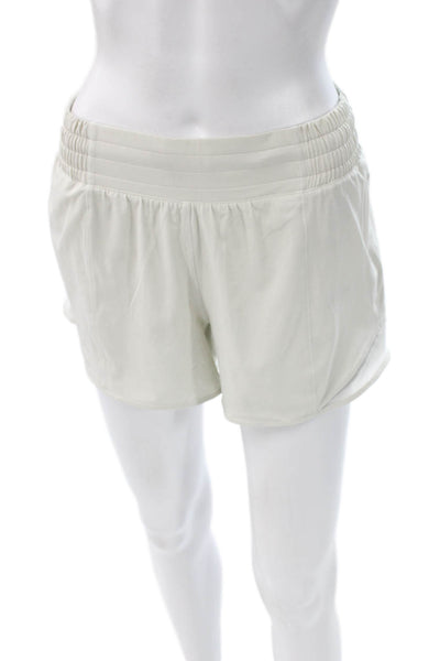 Lululemon Womens Hot Pants Beige Polyester Solid Pull On Size 6