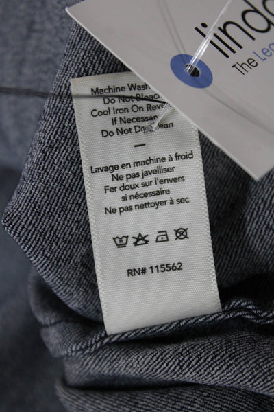Elizabeth & James Women Basic V Neck Sleeveless Blue Cotton Tank Size XS