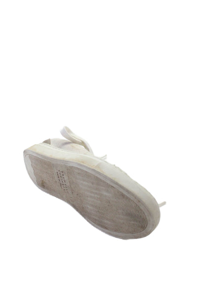 Brunello Cucinelli Womens Knit Lace Up Sneakers Beige Metallic Size 36 6