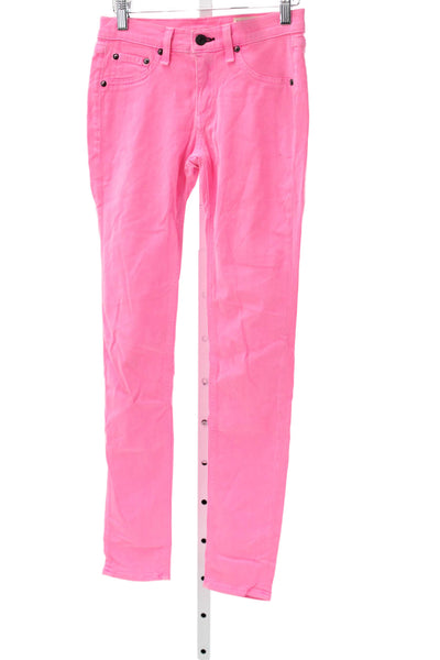 Rag & Bone Jean Womens Pink Cotton Skinny Jeans Size 25