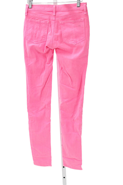 Rag & Bone Jean Womens Pink Cotton Skinny Jeans Size 25