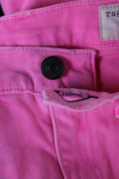 Rag & Bone Jean Womens Pink Cotton Skinny Jeans Size 25