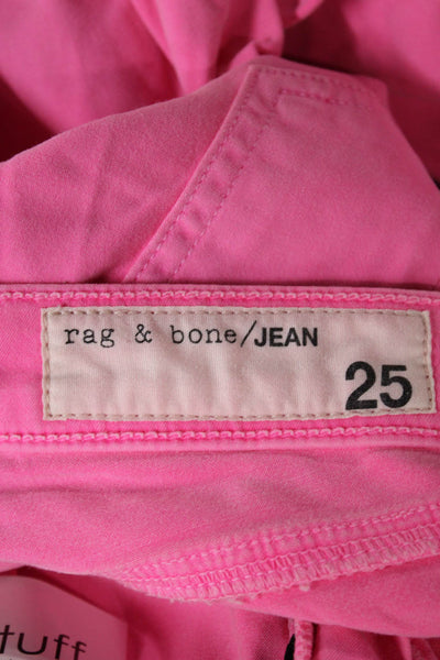 Rag & Bone Jean Womens Pink Cotton Skinny Jeans Size 25