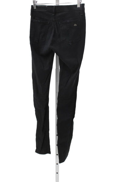 Rag & Bone Jean Women Skinny Black Jeans 31 Inseam Size 25