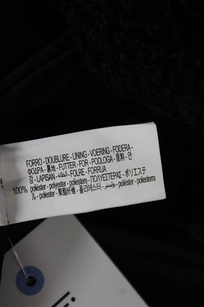 Zara Womens Basic Jacket Black Button Polyester Long Sleeve Size XS