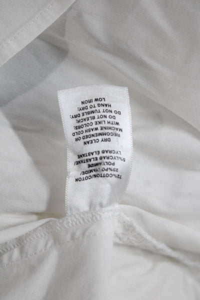 Lafayette 148 New York Women Tunic Blouse White Sleeveless Size 14