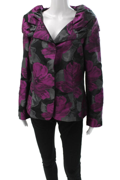 Lafayette 148 New York Women Black Floral Pantsuit Size 12