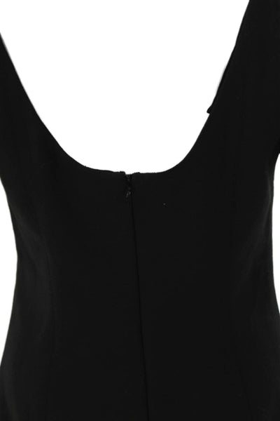 Elizabeth and James Women Midi Dress Black Short Sleeve Scoop Neck Size 10