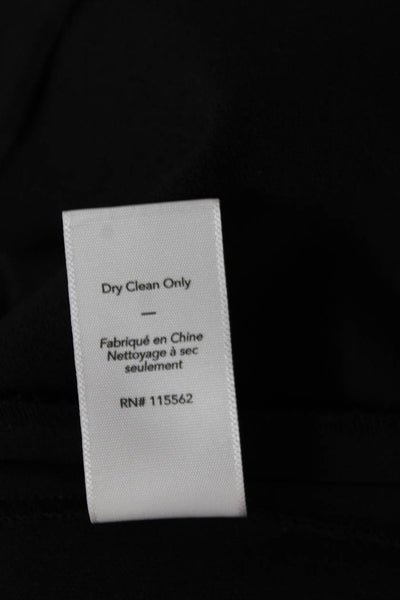 Elizabeth and James Women Midi Dress Black Short Sleeve Scoop Neck Size 10