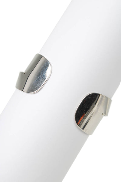 Jenny Bird Womens Silver Tone Crossover Cuff Bracelet