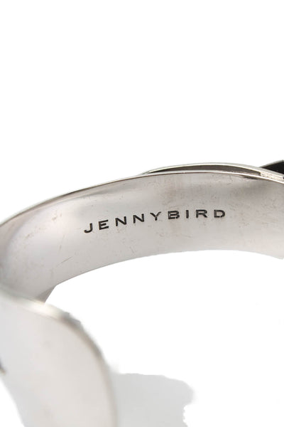 Jenny Bird Womens Silver Tone Crossover Cuff Bracelet