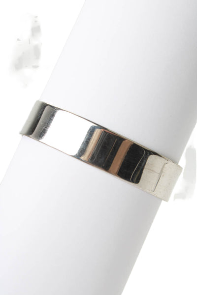 Jenny Bird Womens Silver Tone Folded Edge Cuff Bracelet