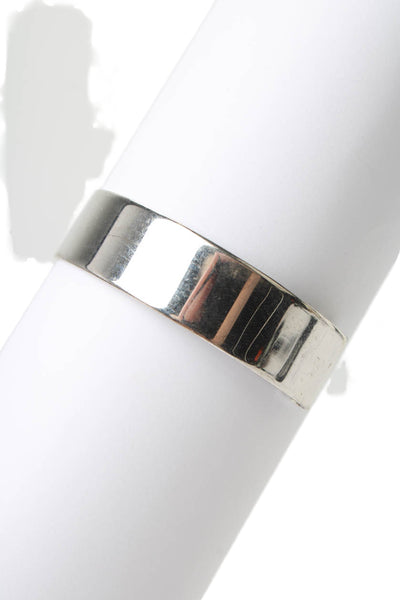 Jenny Bird Womens Silver Tone Folded Edge Cuff Bracelet