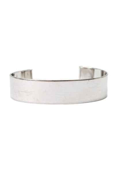 Jenny Bird Womens Silver Tone Folded Edge Cuff Bracelet