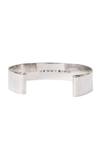 Jenny Bird Womens Silver Tone Folded Edge Cuff Bracelet