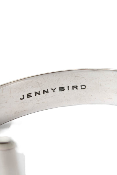 Jenny Bird Womens Silver Tone Folded Edge Cuff Bracelet