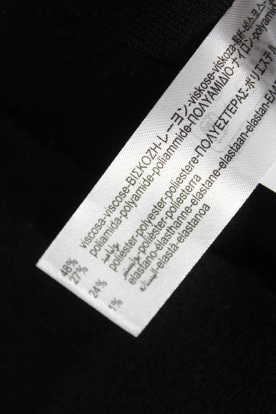 Zara Women Black Midi Dress Sleeveless Round Neck Size S