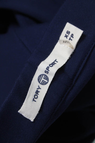 Tory Sport Womens Blue Leggings Rayon Blend Size XS
