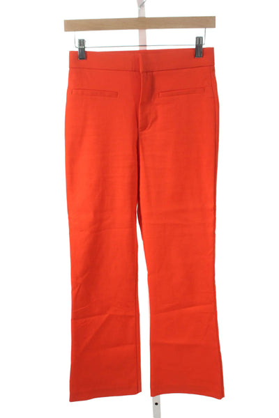 Zara Unisex Adults Dress Pants Orange Zip Size S