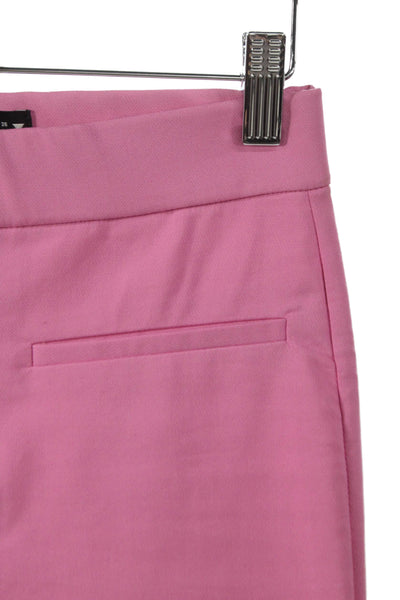 Zara Womens Pink Solid Polyester Blend Pants Size S