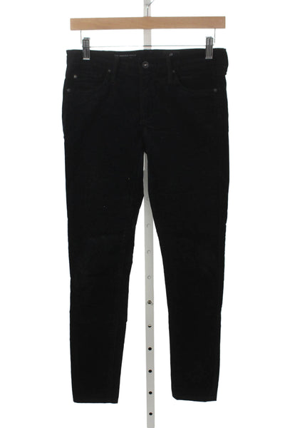 AG Adriano Goldschmied Unisex Ankle Pants Black Cotton Modal Size 26