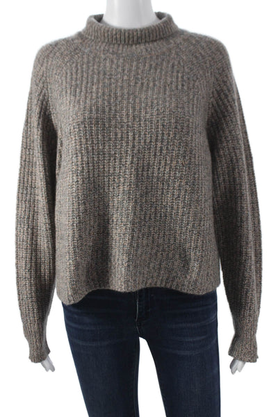 360 Sweater Women Pullover Cashmere High Neck Long Sleeve Multicolor Size S