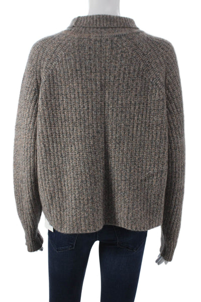 360 Sweater Women Pullover Cashmere High Neck Long Sleeve Multicolor Size S