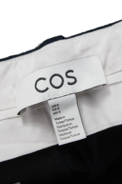COS Unisex Adults Dress Pants Blue Classic Cotton Stretch Size 6