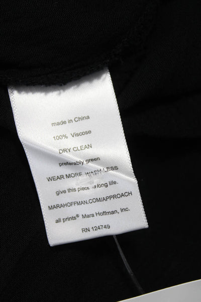 Mara Hoffman Women Black Midi Dress Halter Sleeveless Viscose Size XS