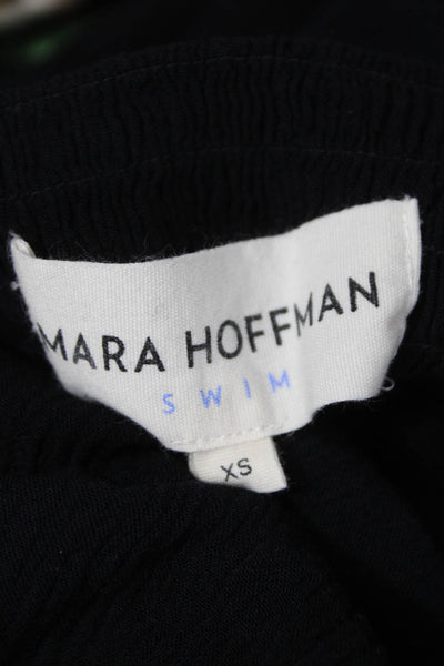 Mara Hoffman Women Black Midi Dress Halter Sleeveless Viscose Size XS