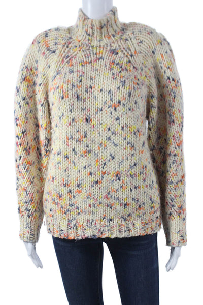 Ulla Johnson Womens Ivory Wool Turtleneck Pullover Long Sleeve Size 0P