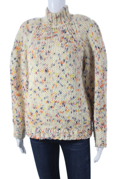 Ulla Johnson Womens Ivory Wool Turtleneck Pullover Long Sleeve Size 0P
