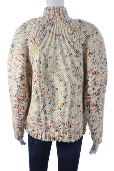 Ulla Johnson Womens Ivory Wool Turtleneck Pullover Long Sleeve Size 0P