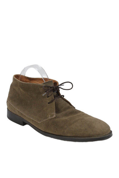 Massimo Dutti Mens Suede Lace Up Oxford Shoes Brown Size 43