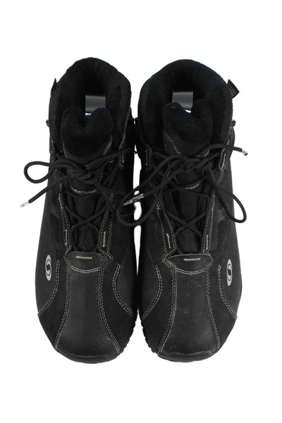 Salomon Mens Waterproof Lace Up Ankle Work Boots Black Size 11