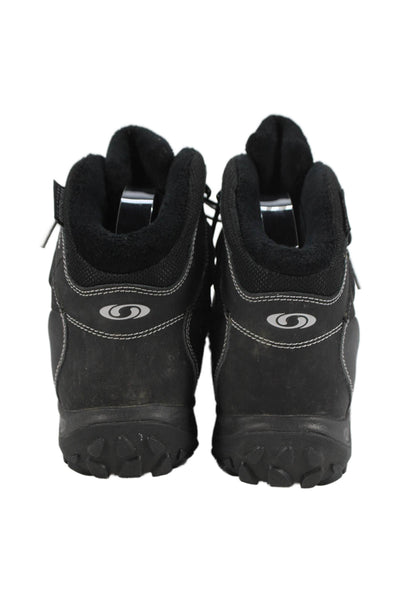 Salomon Mens Waterproof Lace Up Ankle Work Boots Black Size 11