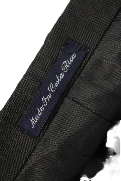 Daniel Hechter Unisex Gray Wool Pant Suit Button Solid Fall Size 44 Tall
